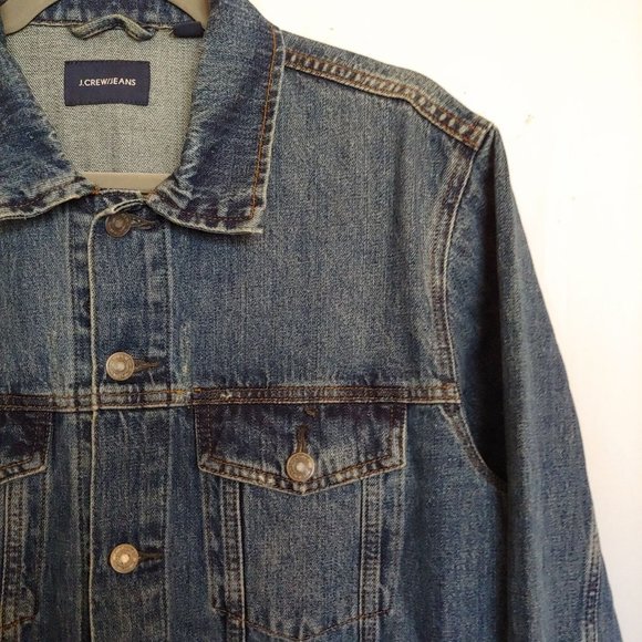 J. Crew medium wash jean jacket Medium - Picture 3 of 9